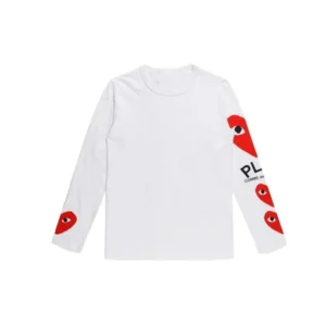 round-neck white T-shirt