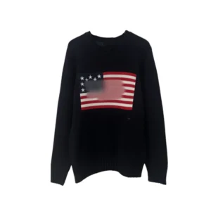 Embroidered striped knitted sweater 1457 Embroidered striped knitted sweater 1457