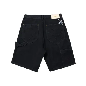 Vintage washed workwear denim shorts Vintage washed workwear denim shorts